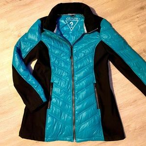 Medium Length Guess Light Puffer Coat size L
